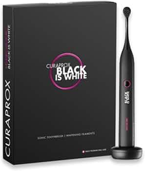 CURAPROX BLACK IS WHITE 電動歯ブラシ本体/充電器 クラプロックス 音波式電動歯ブラシ ブラックイズホワイト